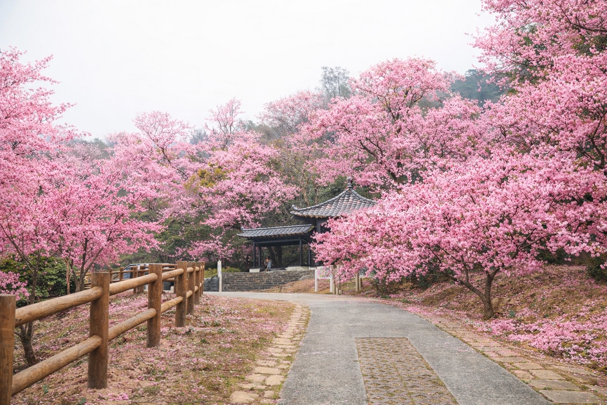 【勝天公園】馬祖南竿免費景點推薦 宋庭園風格唐式亭閣「勝天亭」馬祖超人氣賞櫻景點