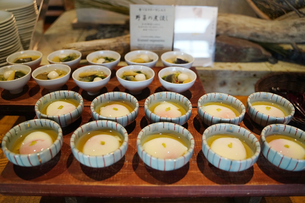 【日本料理餐廳 Asahi】新井樂天滑雪渡假村日式早餐自助吧/晚餐會席料理 絕美雪景精緻料理
