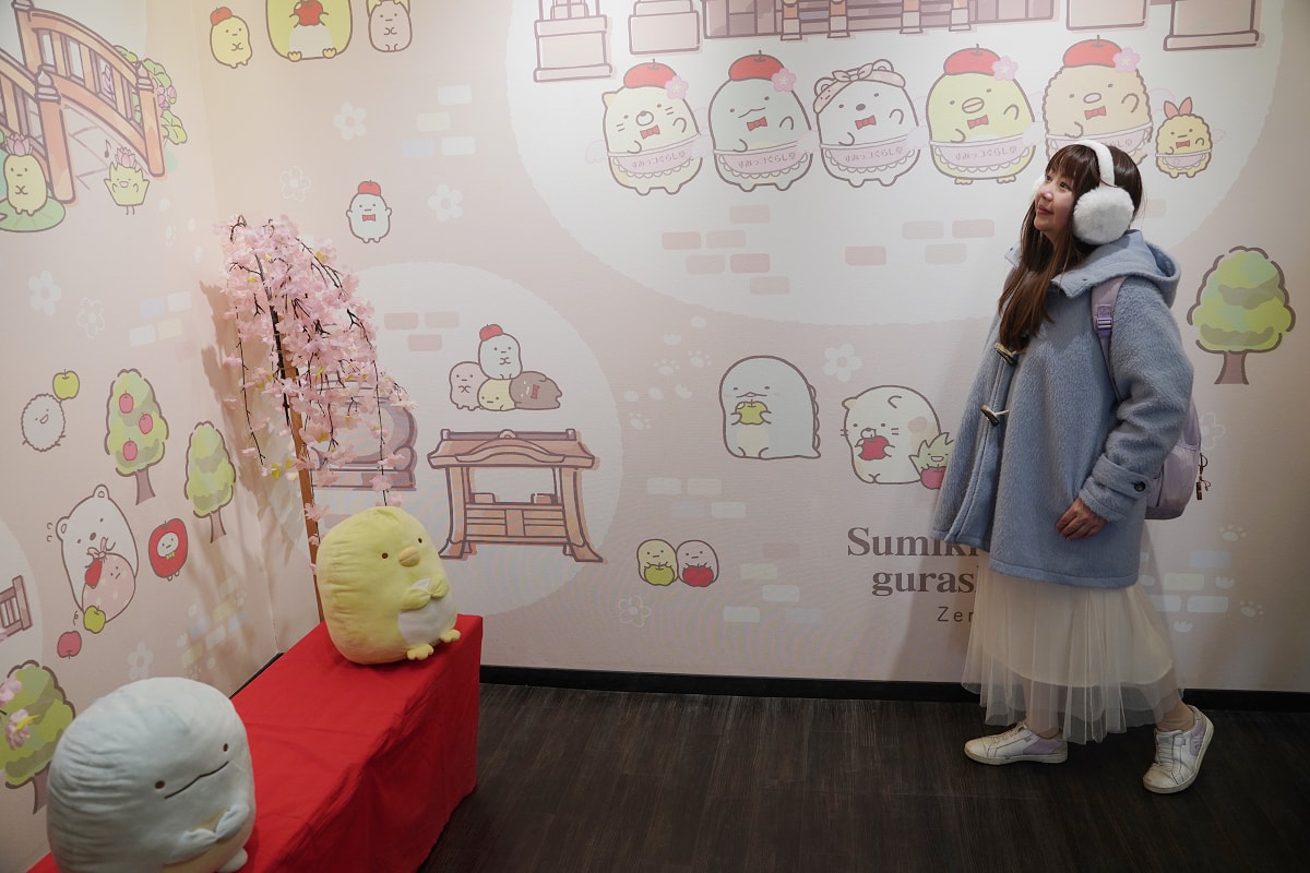【すみっコぐらし堂 善光寺仲見世通り店】櫻花×角落小夥伴主題專賣店 限定周邊信州蘋果絨毛玩偶
