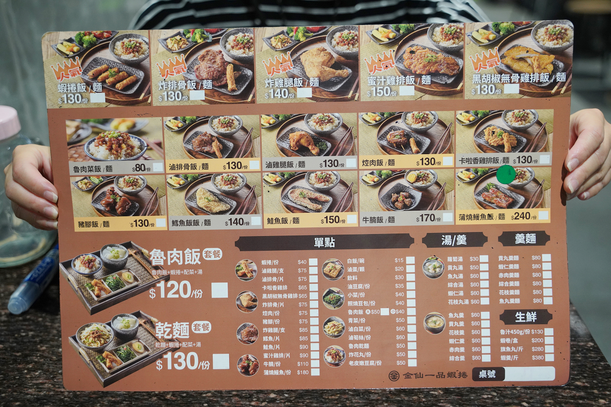 【金仙一品蝦捲民生總店】台北民生社區40年老字號便當店 台灣傳統古早味招牌蝦捲/炸雞腿飯必點 - 第4張圖 【金仙一品蝦捲民生總店】台北民生社區40年老字號便當店 台灣傳統古早味招牌蝦捲/炸雞腿飯必點